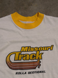 1980S 'MISSOURI TRACK' RINGER TEE