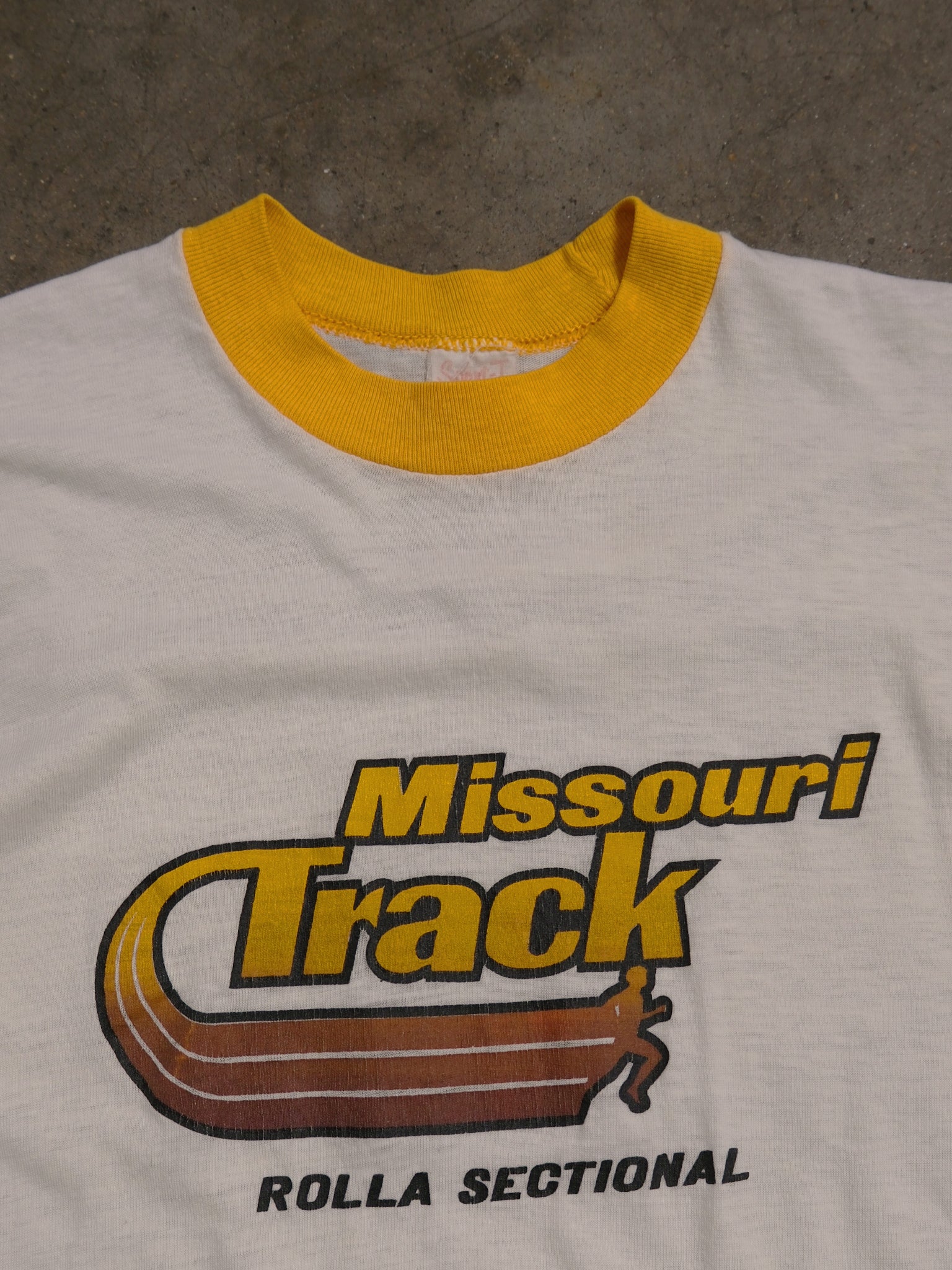 1980S 'MISSOURI TRACK' RINGER TEE