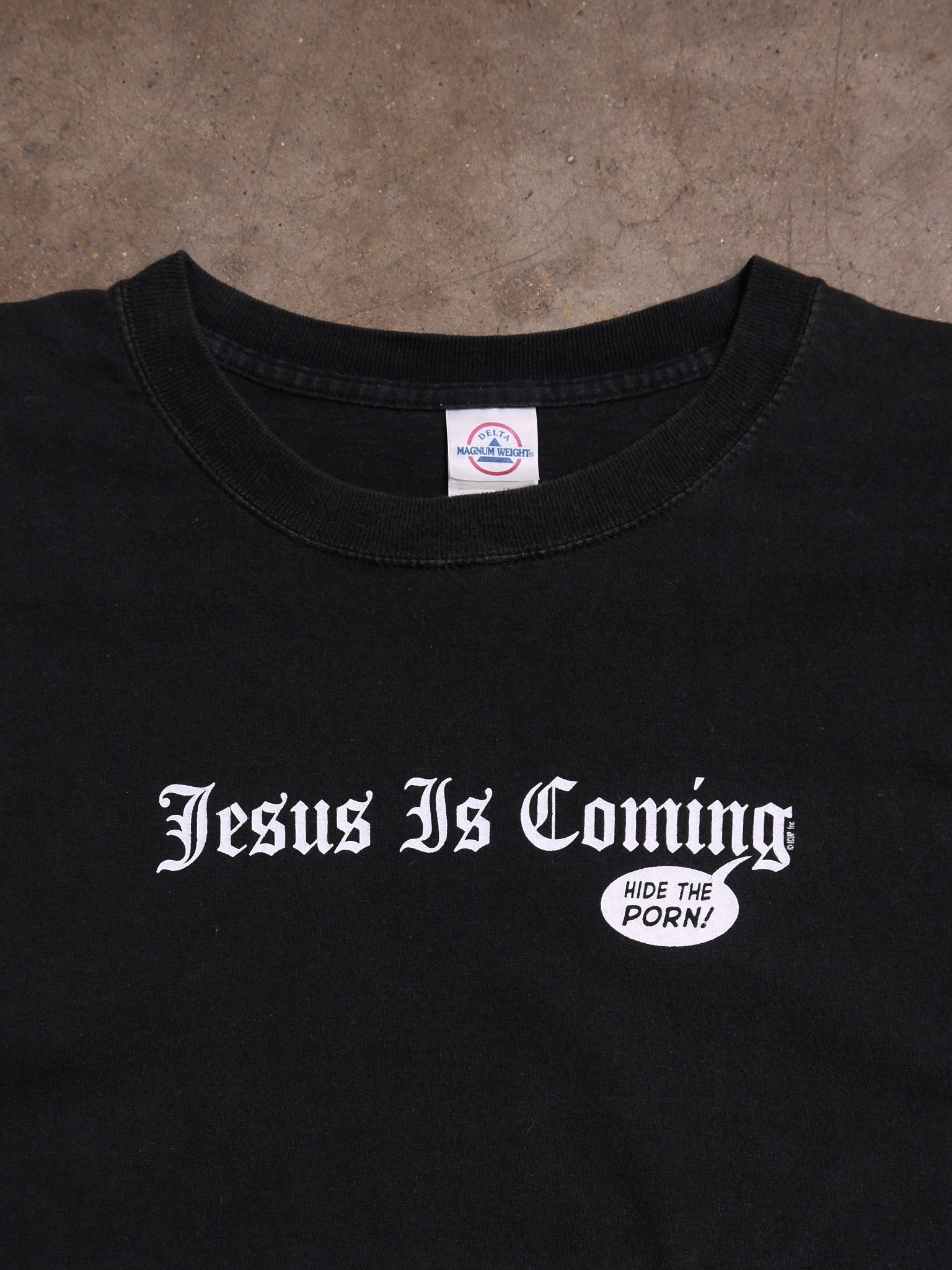 1990S 'HIDE THE PORN' JESUS PARODY TEE
