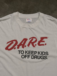 1980S WHITE D.A.R.E. TEE
