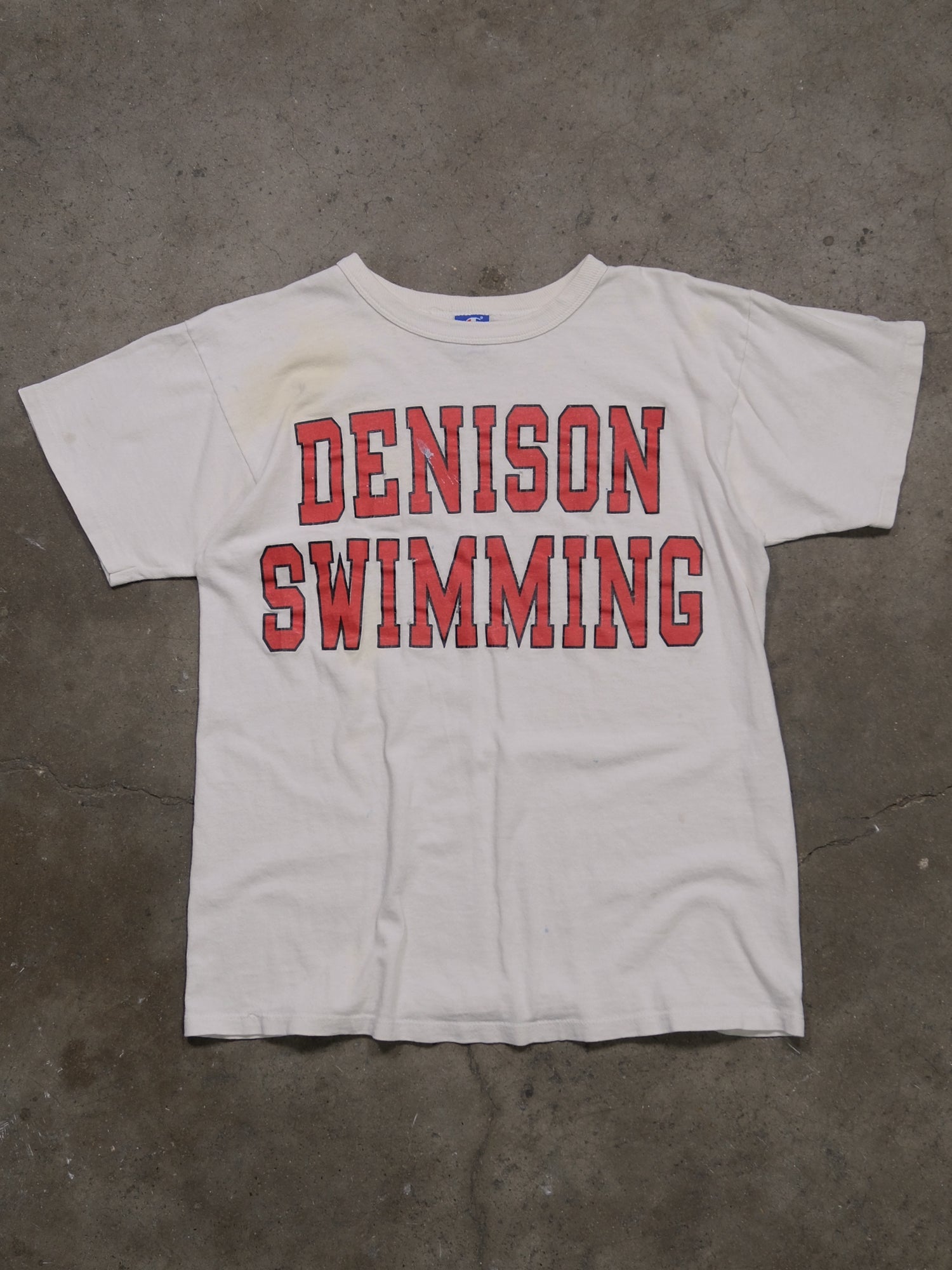 1990S CHAMPION 'DENISON SWIMMING' TEE