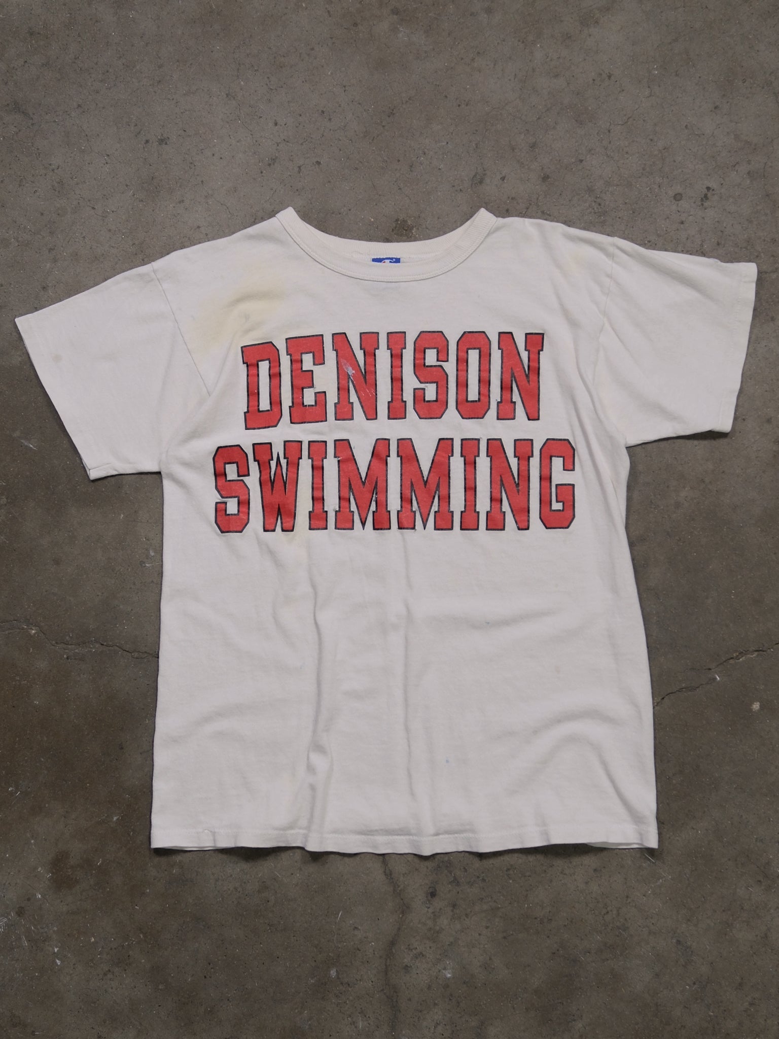 1990S CHAMPION 'DENISON SWIMMING' TEE