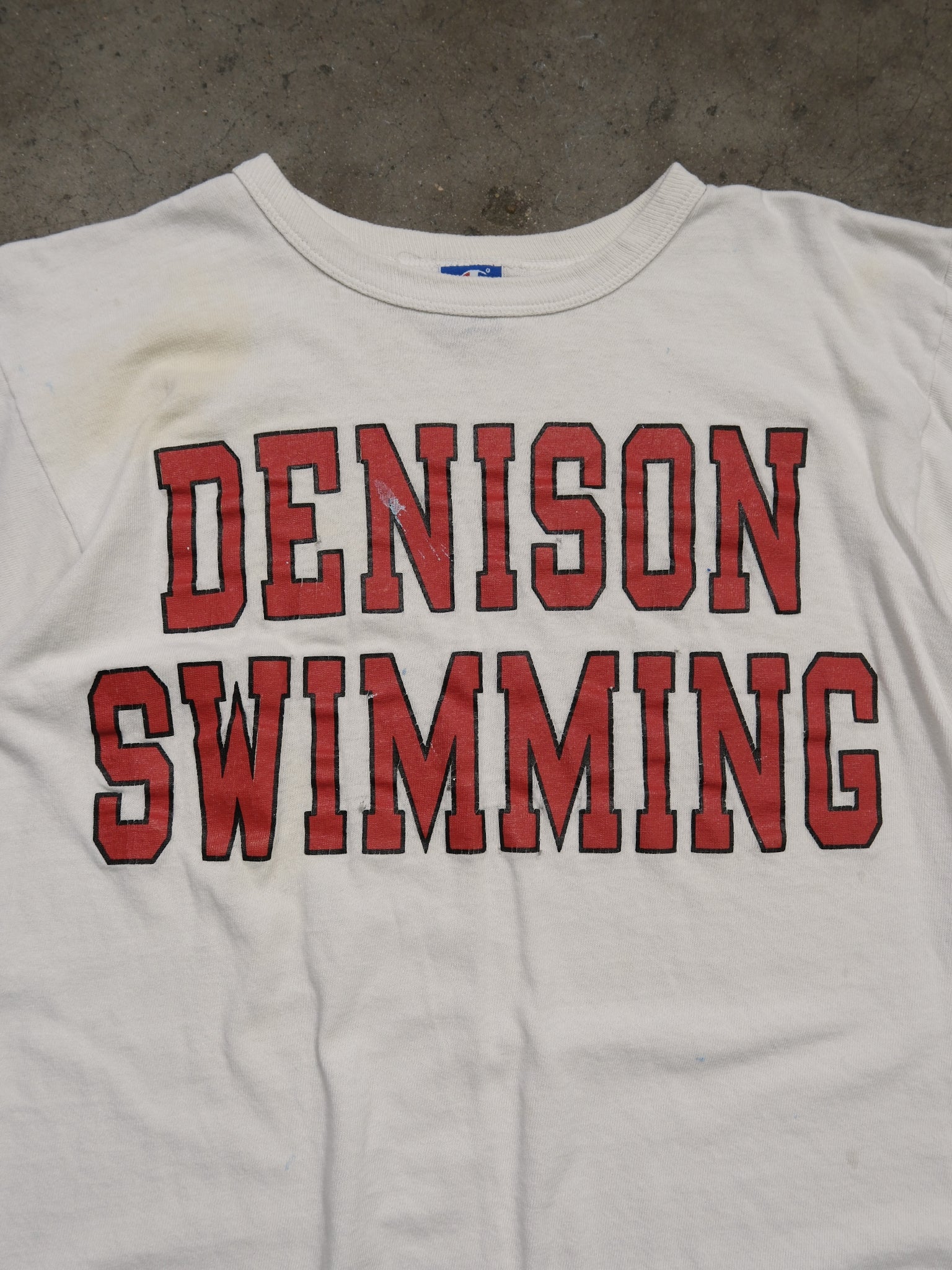 1990S CHAMPION 'DENISON SWIMMING' TEE