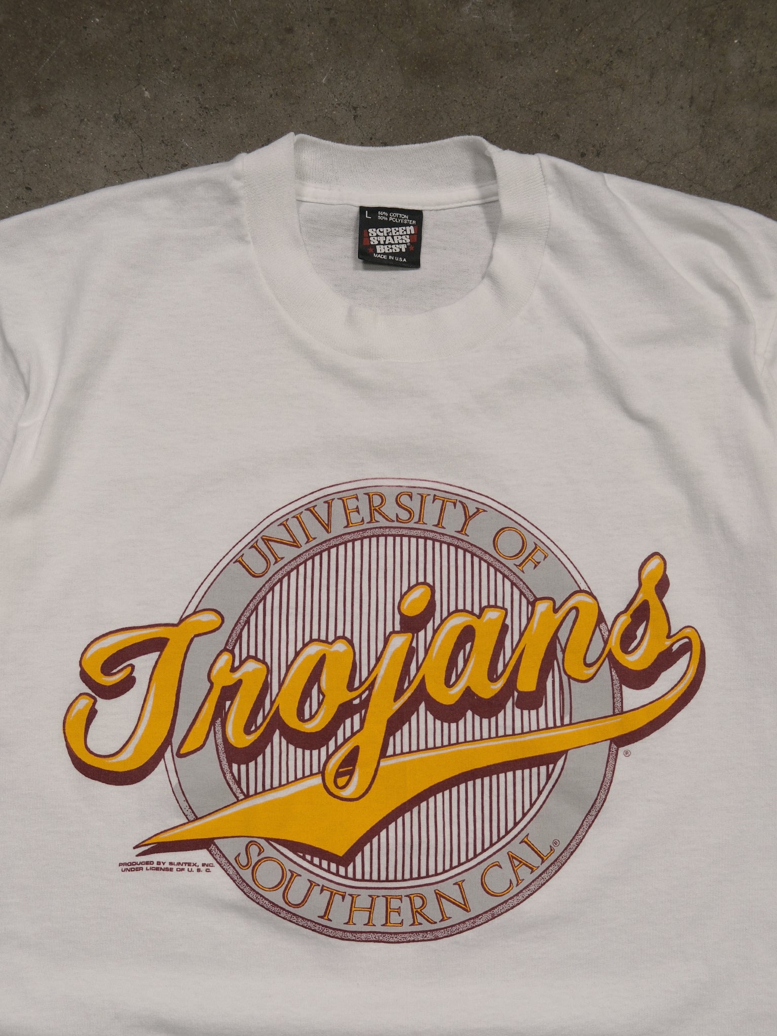 1990S 'TROJANS' COLLEGIATE TEE