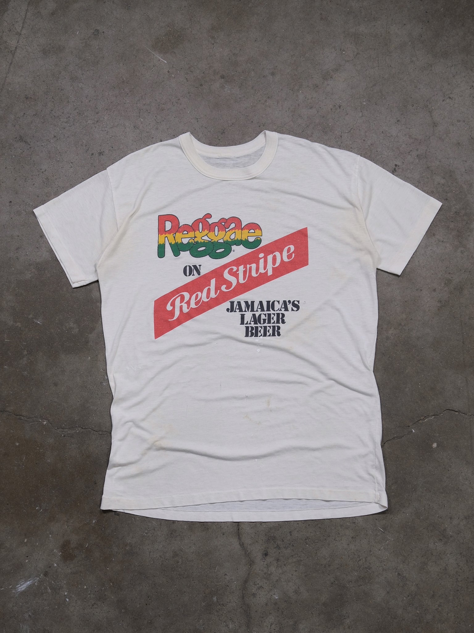 1980S REGGAE 'RED STRIPE' TEE