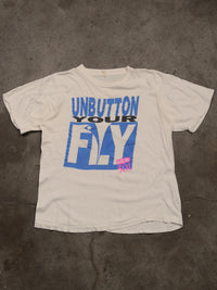 1990S 'UNBUTTON YOUR FLY' PARODY TEE