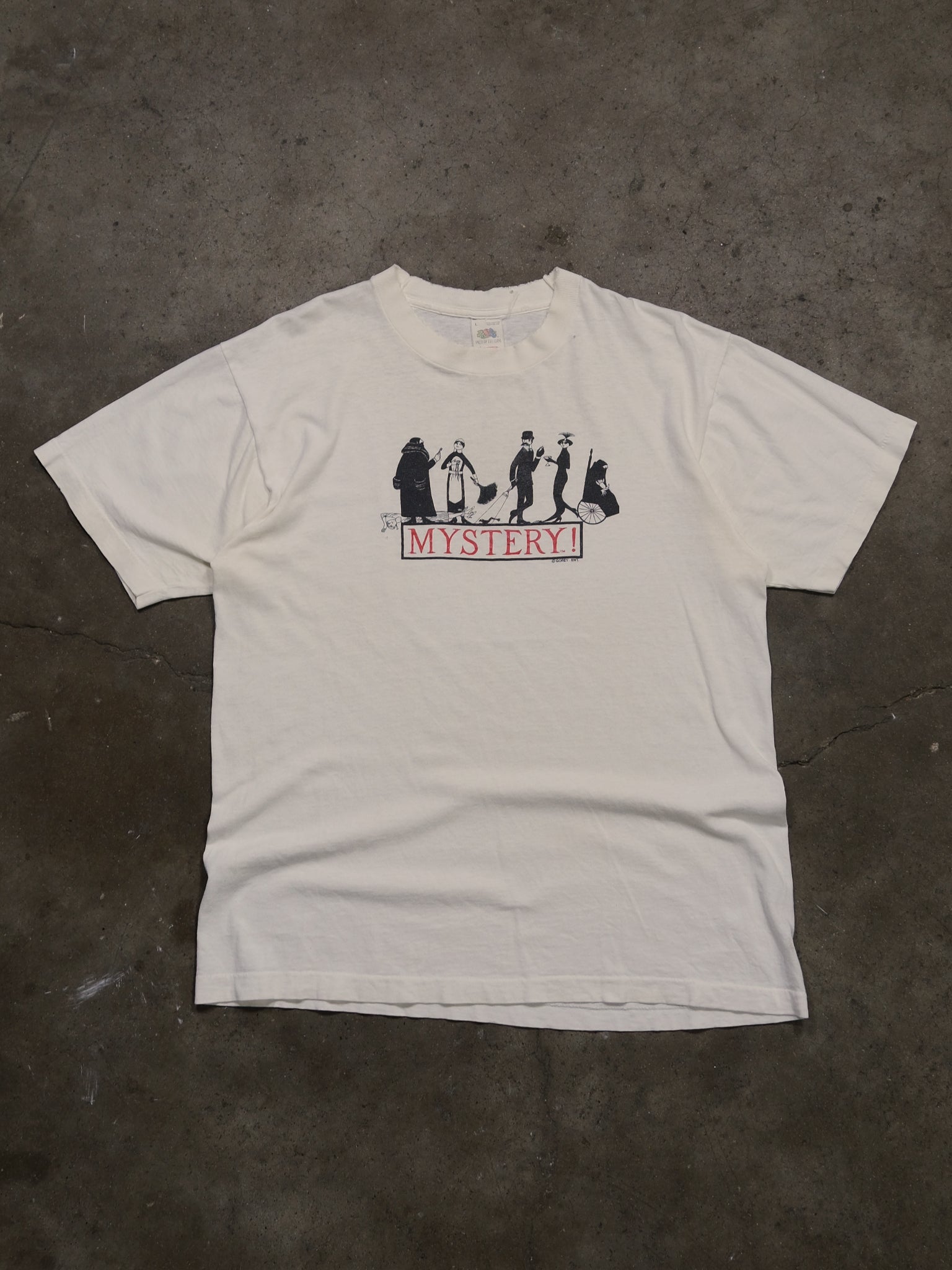 1980S EDWARD GOREY 'MYSTERY' ANIMATION TEE