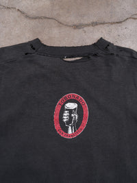 1990S FADED & DISTRESSED CROPPED 'TORNADO' LONGSLEEVE TEE