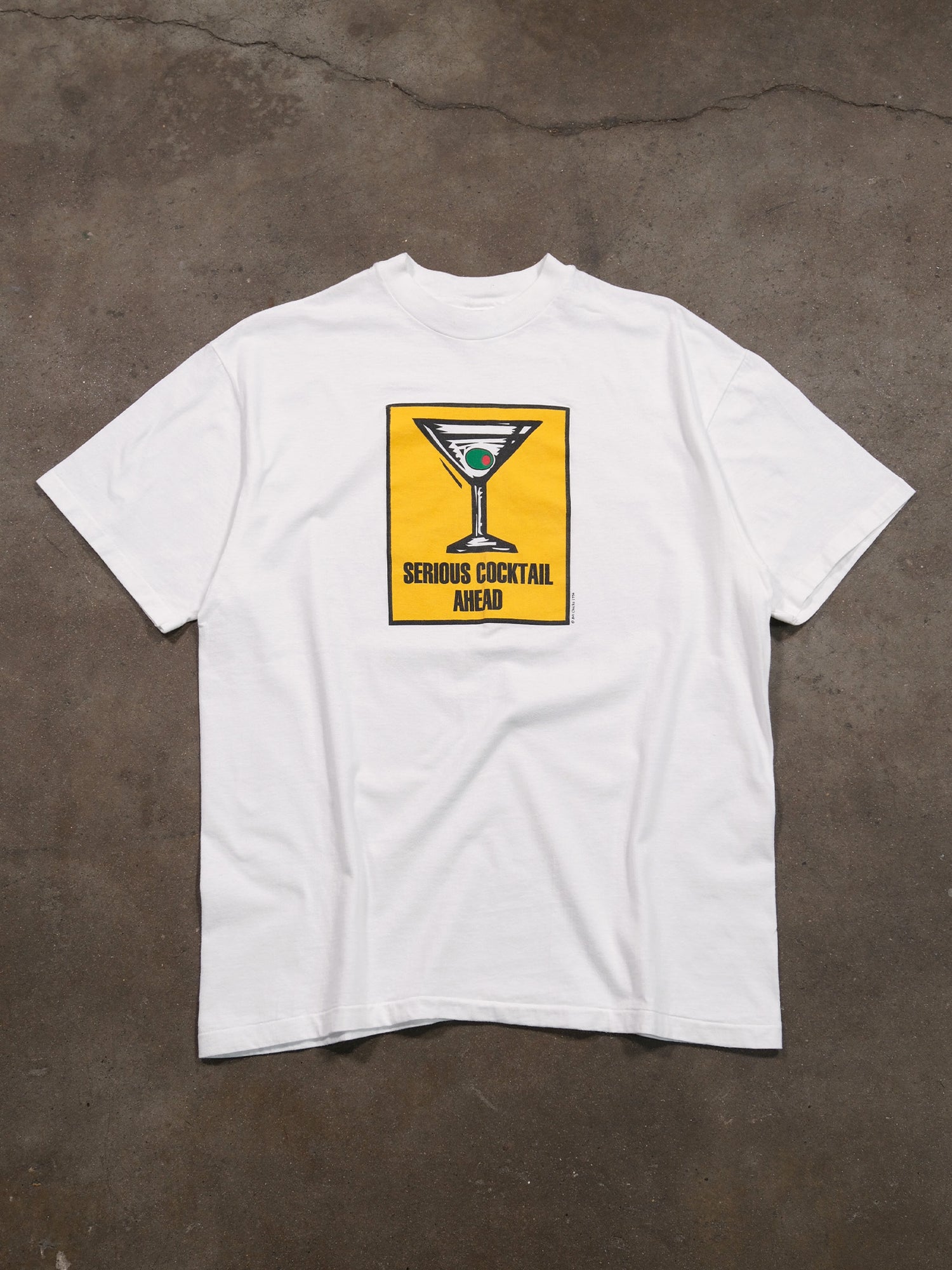 1994 'SERIOUS COCKTAIL AHEAD' TEE