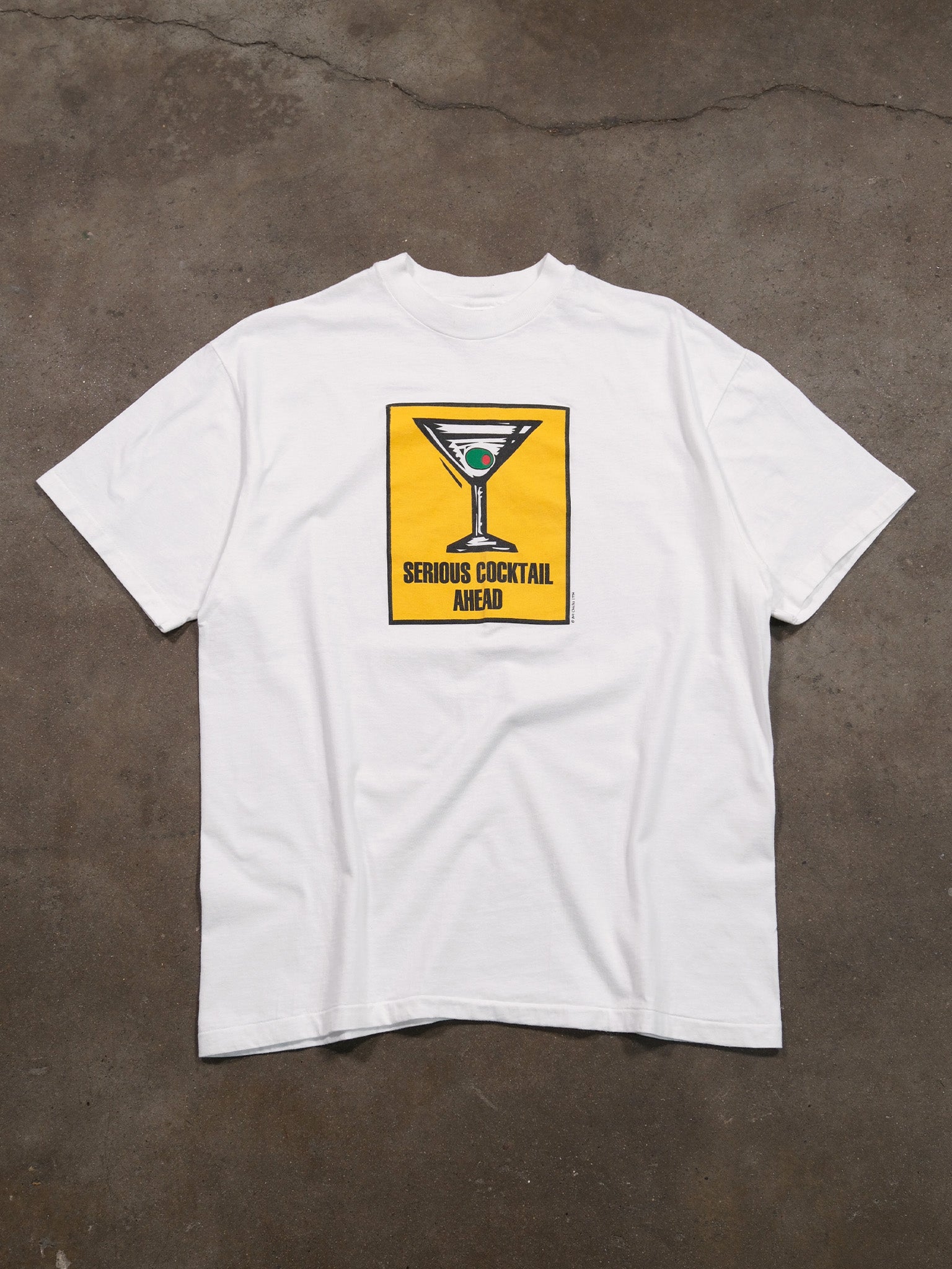 1994 'SERIOUS COCKTAIL AHEAD' TEE