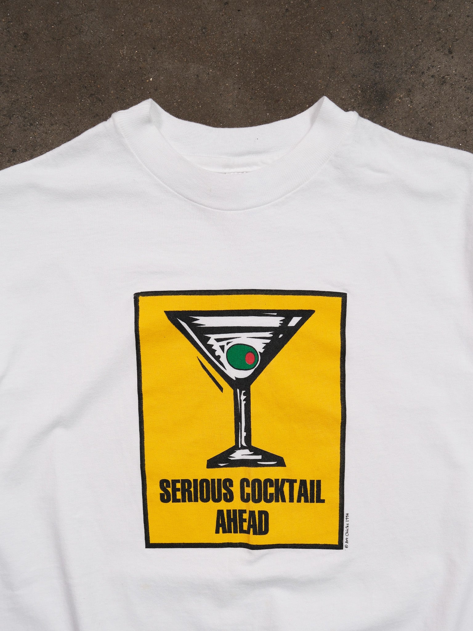 1994 'SERIOUS COCKTAIL AHEAD' TEE
