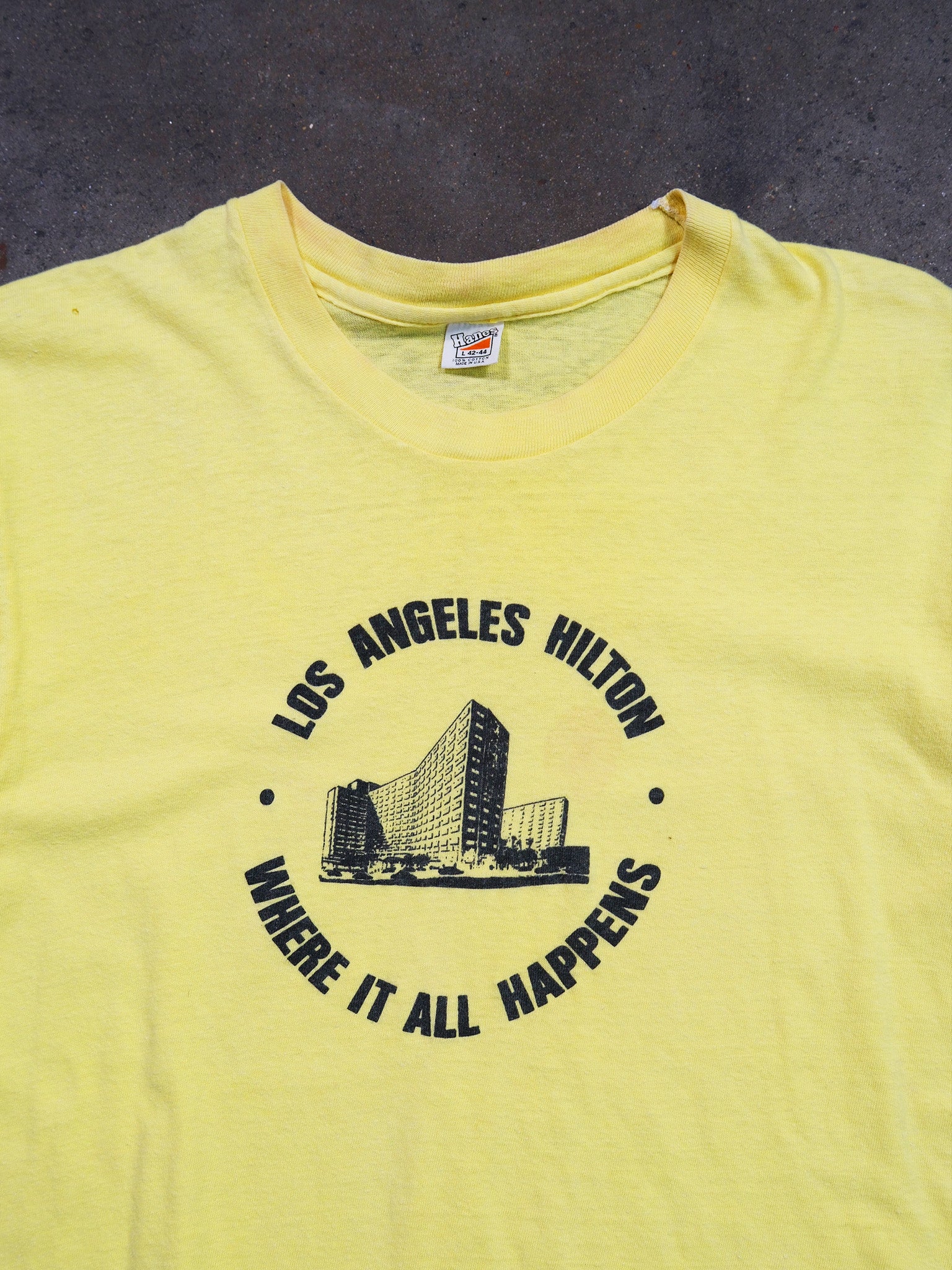 1970S 'LOS ANGELES HILTON' TEE