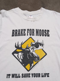 1993 'BRAKE FOR MOOSE' TEE