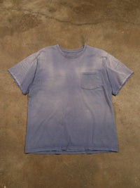 1990S SUNFADED BLUE BLANK TEE
