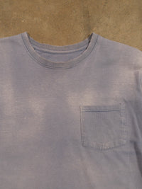 1990S SUNFADED BLUE BLANK TEE
