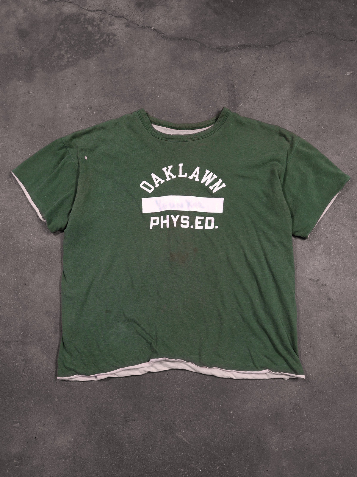 1980S 'OAKLAWN PHYS.ED.' DOUBLE FACE TEE