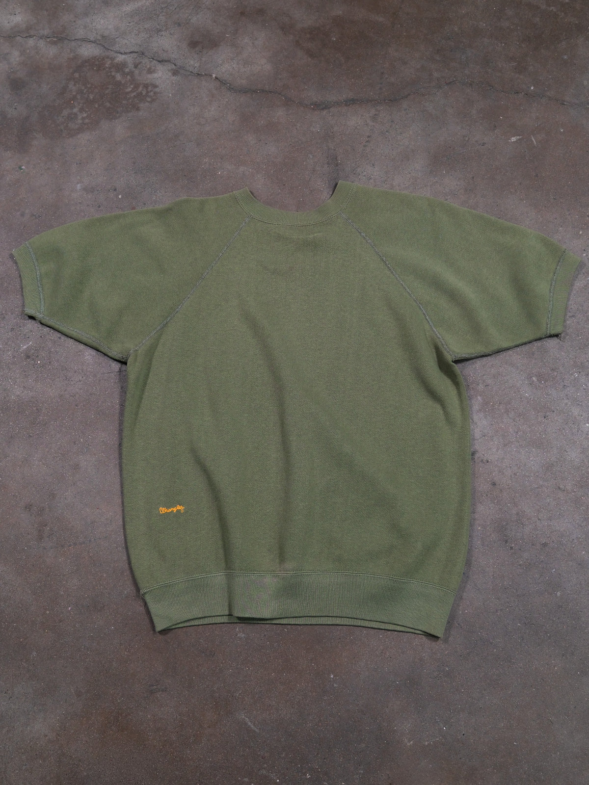 1970S MILITARY GREEN RAGLAN SWEATSHIRT