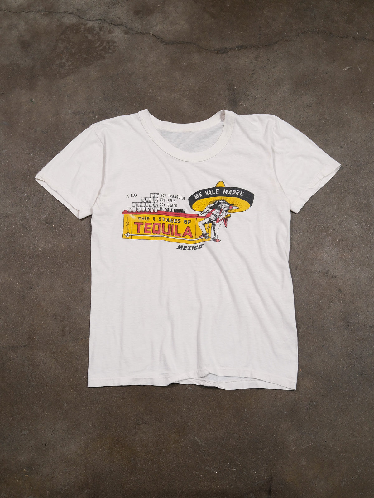 1990S 'THE 4 STAGES OF TEQUILA' TEE