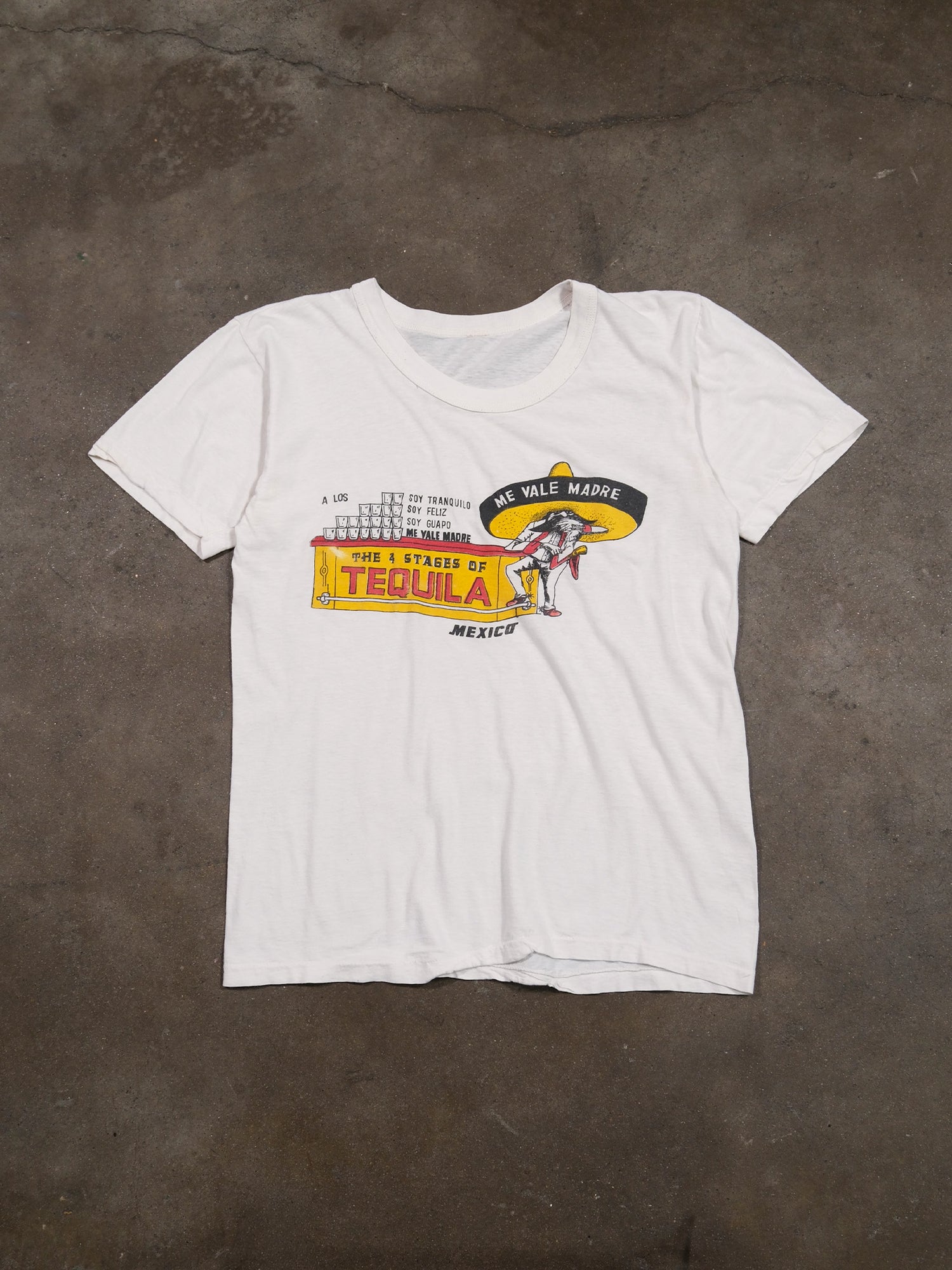 1990S 'THE 4 STAGES OF TEQUILA' TEE