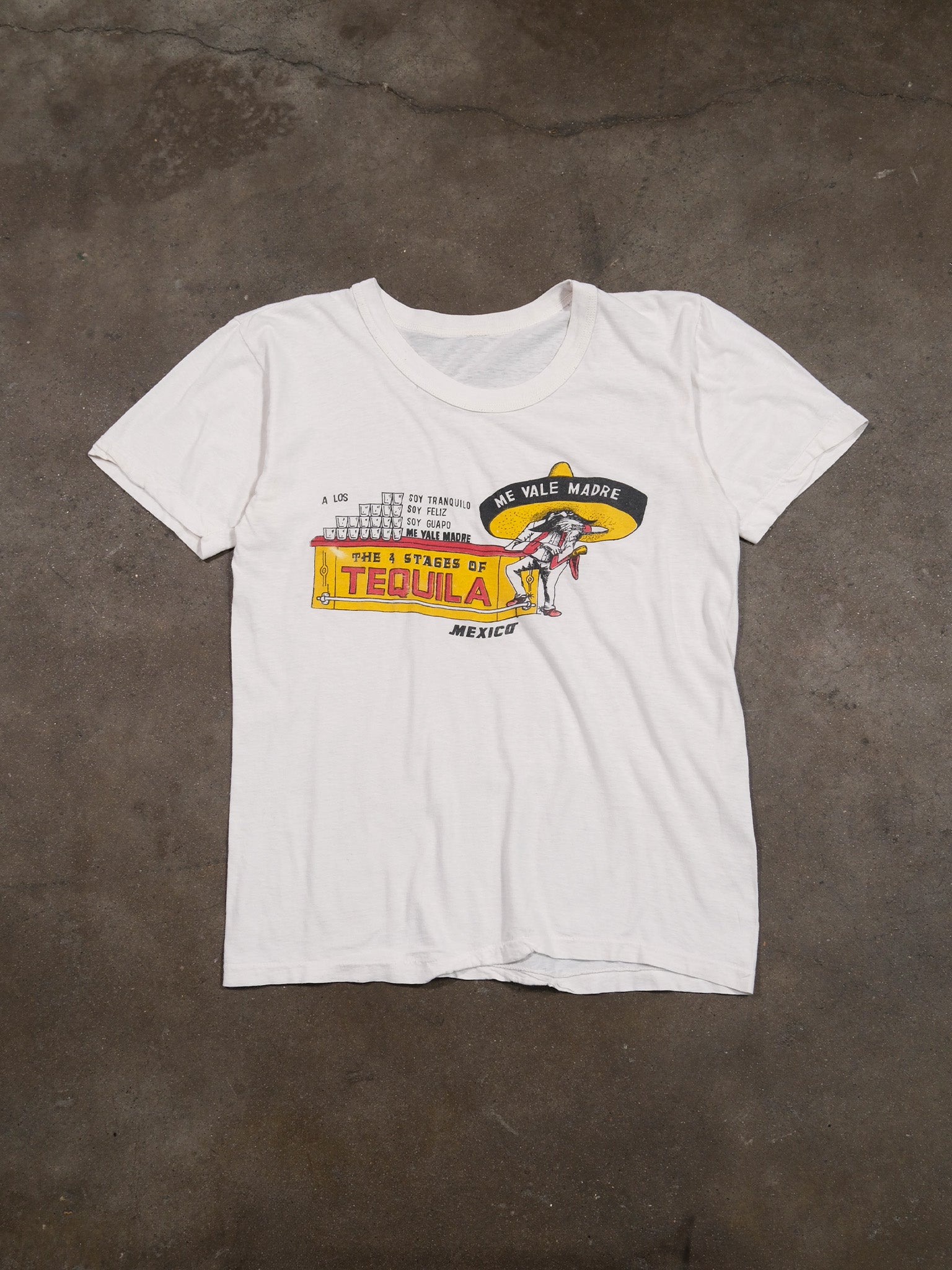 1990S 'THE 4 STAGES OF TEQUILA' TEE