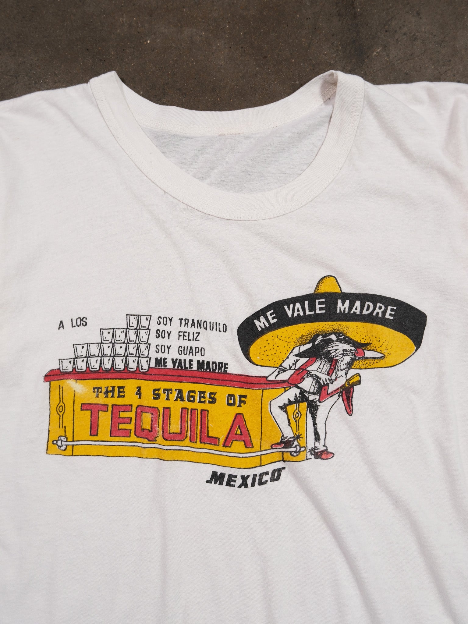 1990S 'THE 4 STAGES OF TEQUILA' TEE
