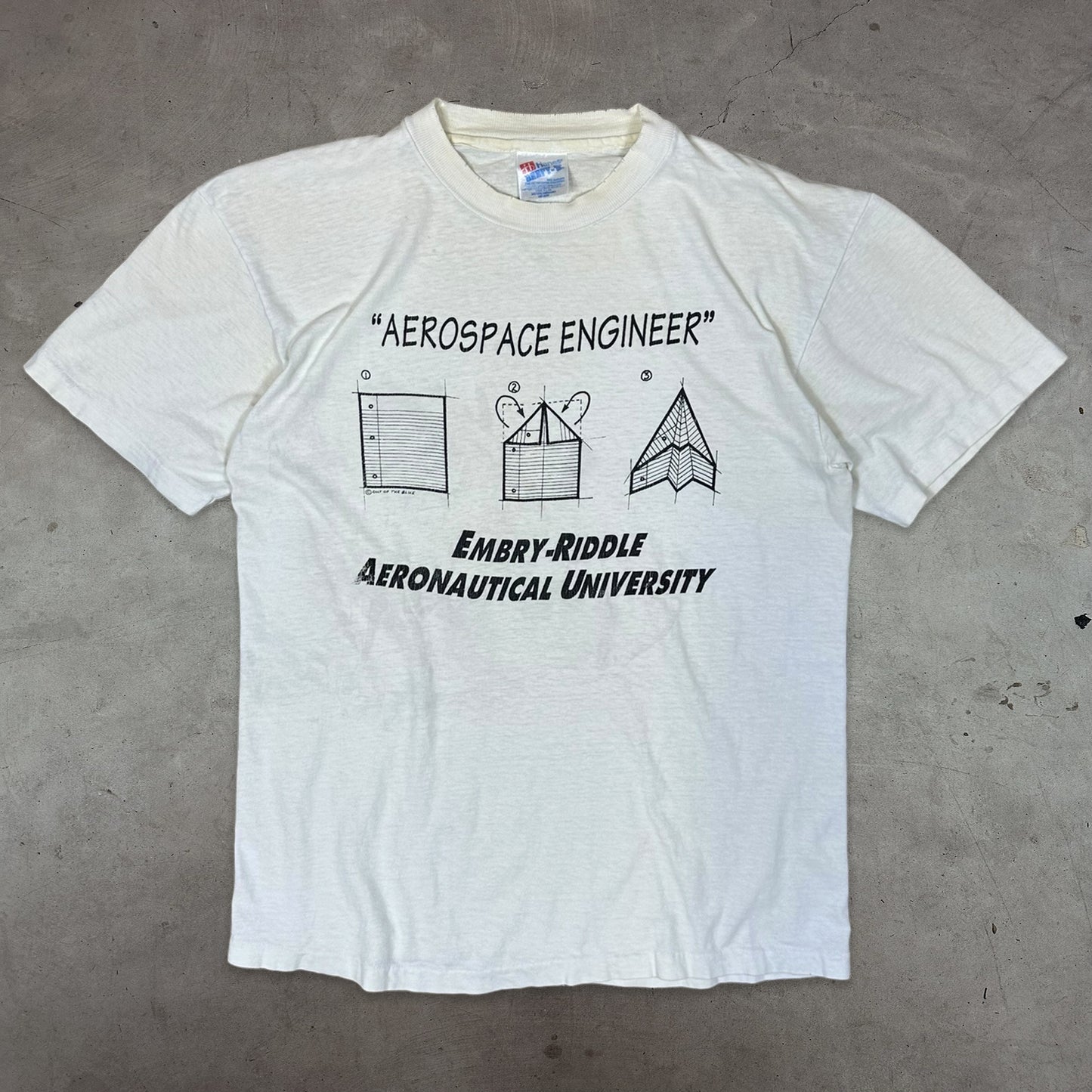 1990S "AEROSPACE ENGINEER" TEE / MEDIUM