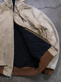 VINTAGE TAN CARHARTT HOODED JACKET