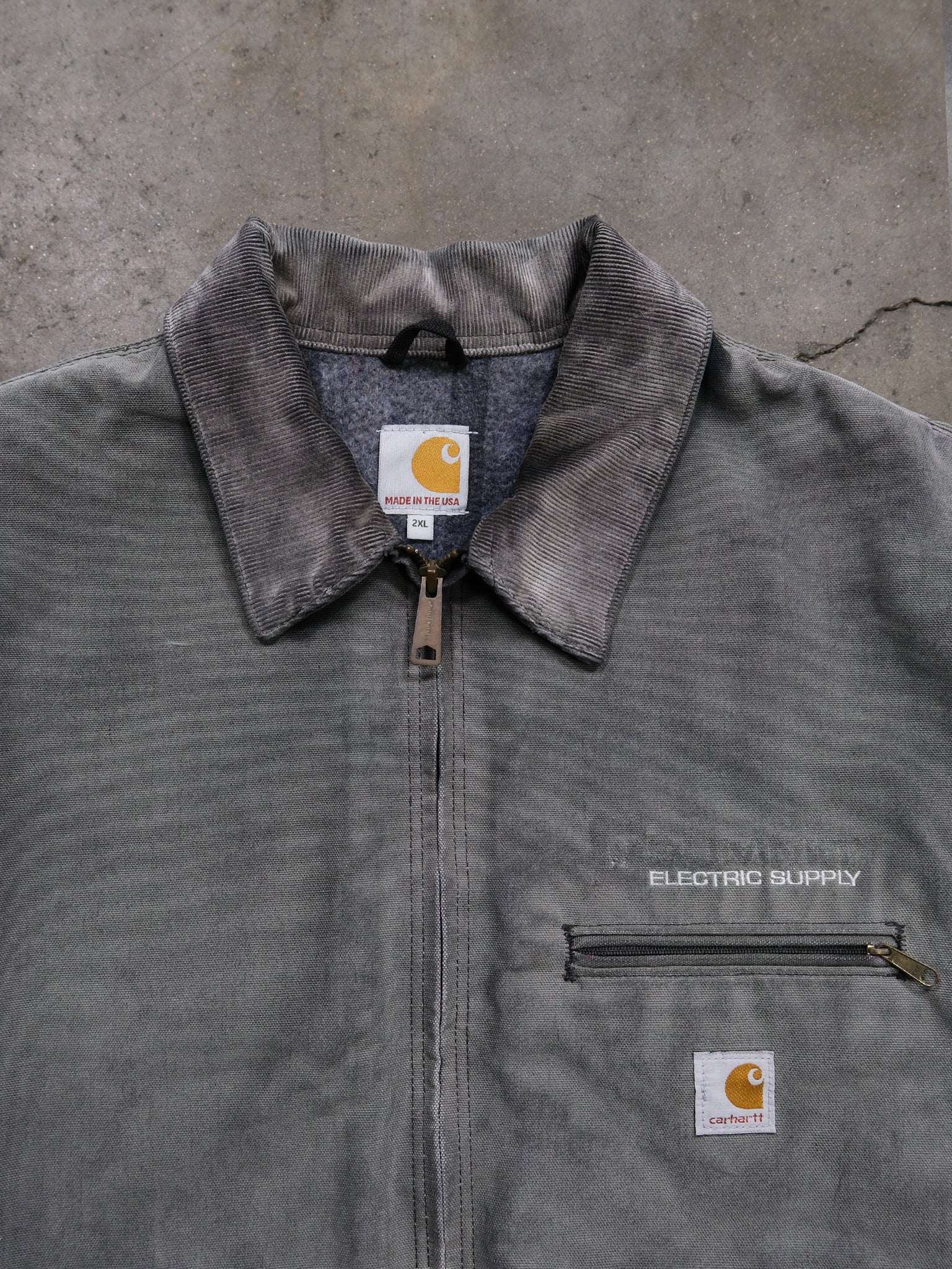 VINTAGE SUNFADED BLANKET LINED DETROIT CARHARTT JACKET