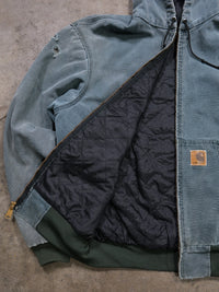 VINTAGE GREEN CARHARTT HOODED JACKET