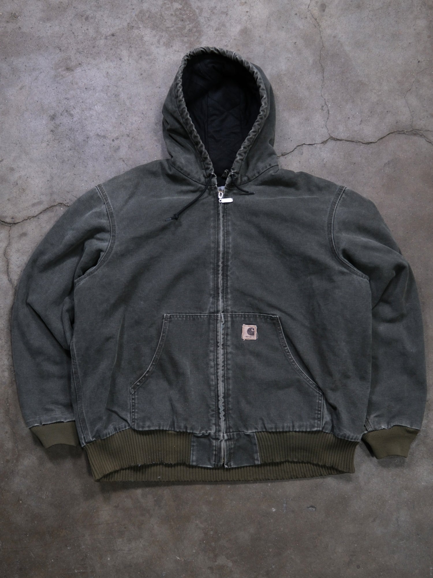 VINTAGE MOSS CARHARTT HOODED JACKET
