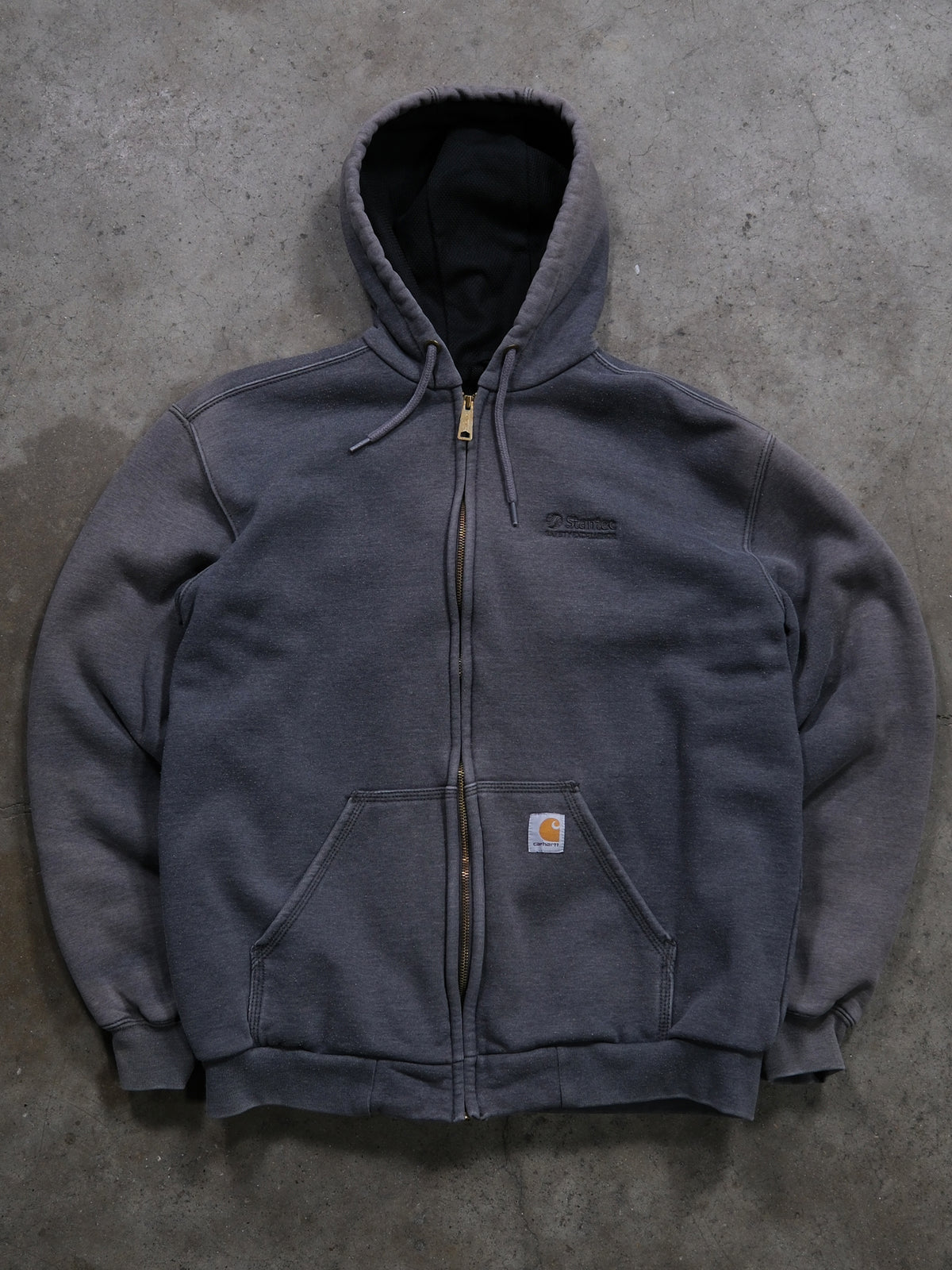 1990S FADED CARHARTT HOODED SWEATHSIRT