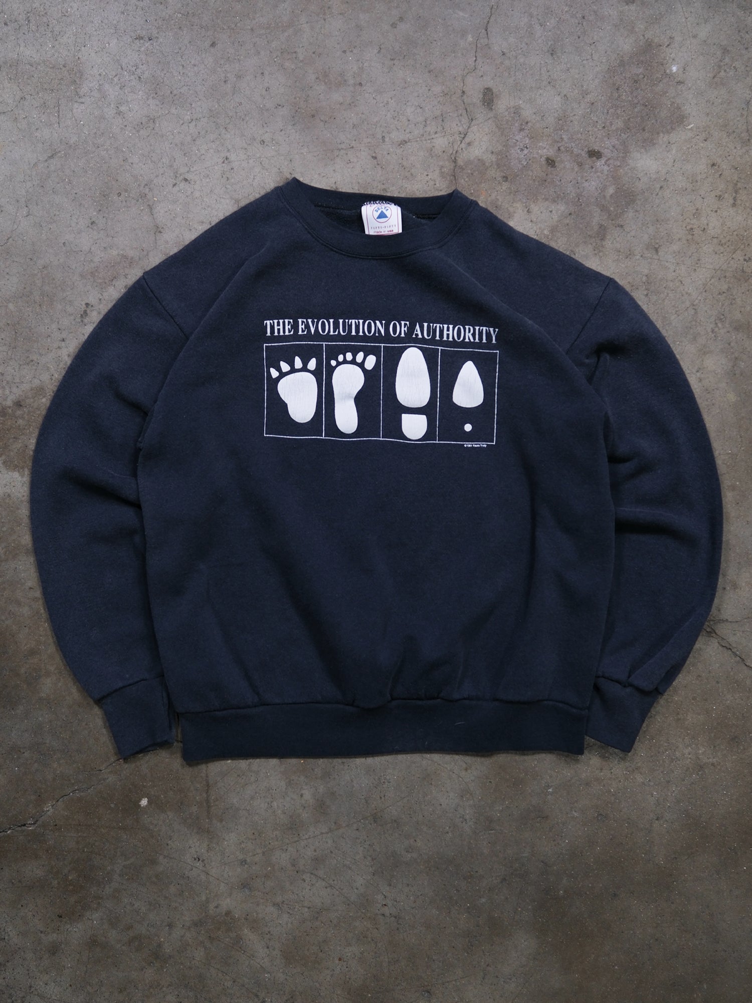 1990S 'EVOLUTION OF AUTHORITY' SWEATSHIRT