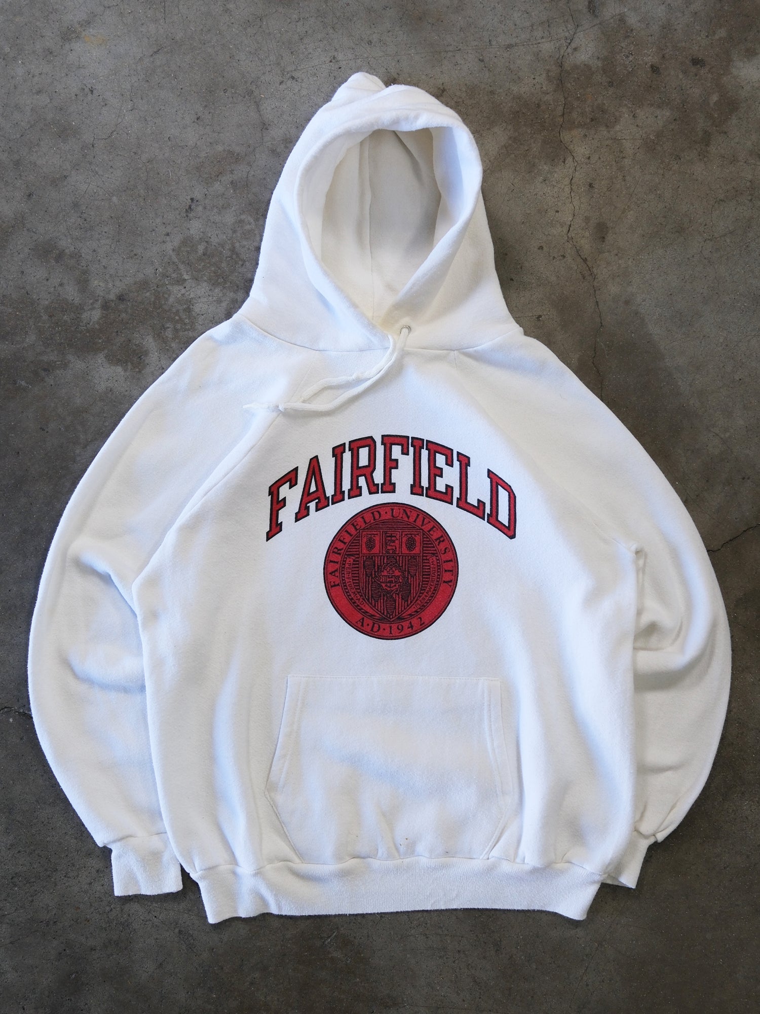 1980S CHAMPION 'FAIRFIELD' HOODED SWEATSHIRT