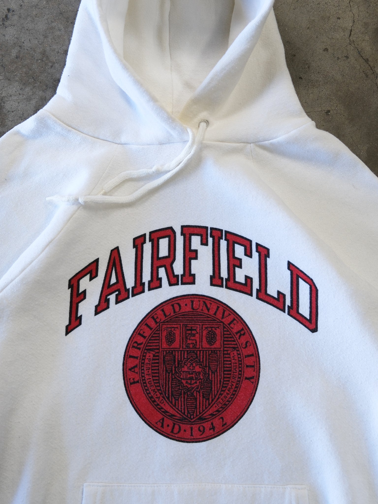 1980S CHAMPION 'FAIRFIELD' HOODED SWEATSHIRT