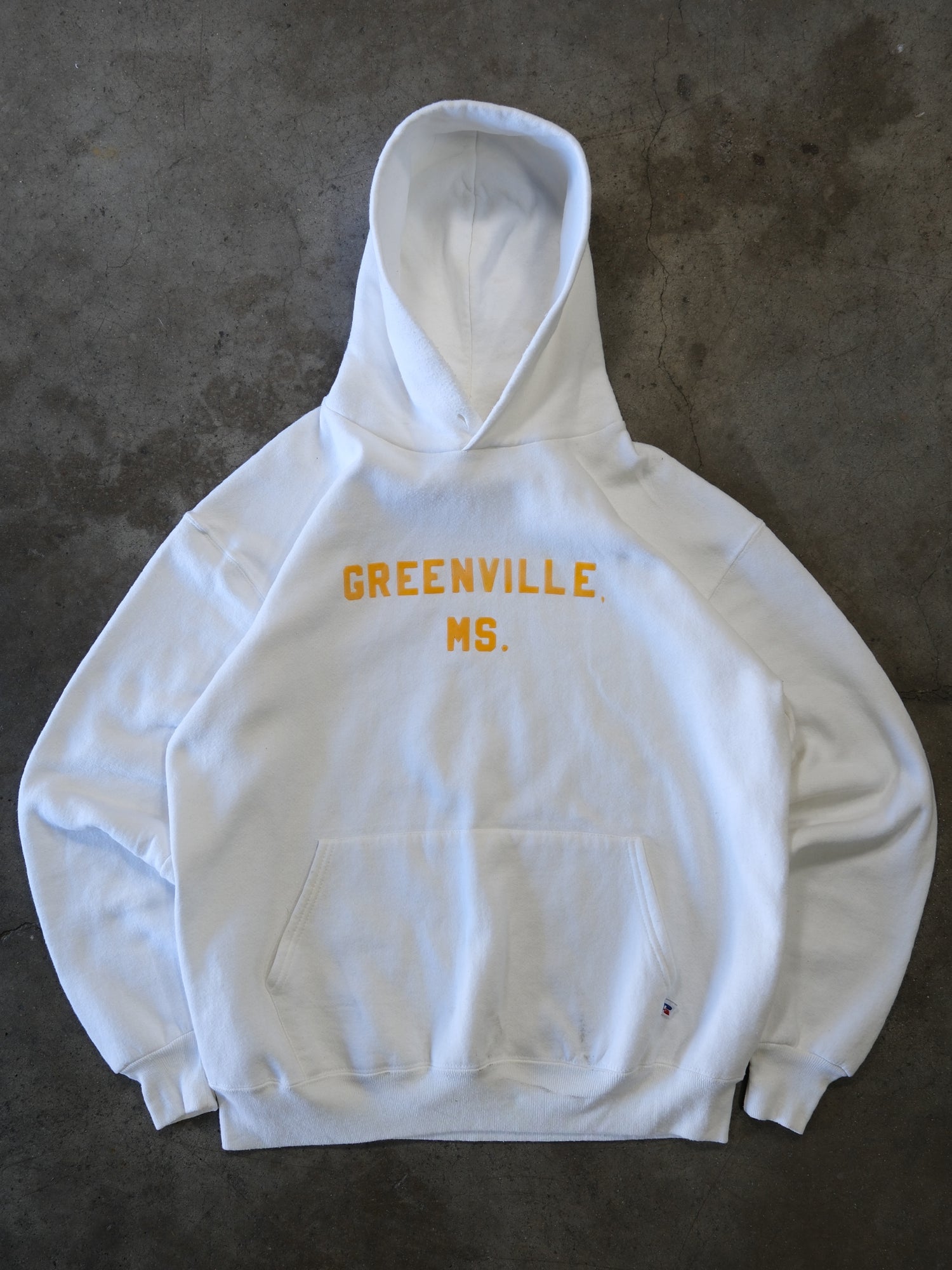 1990S RUSSELL 'GREENVILLE' HOODED SWEATSHIRT