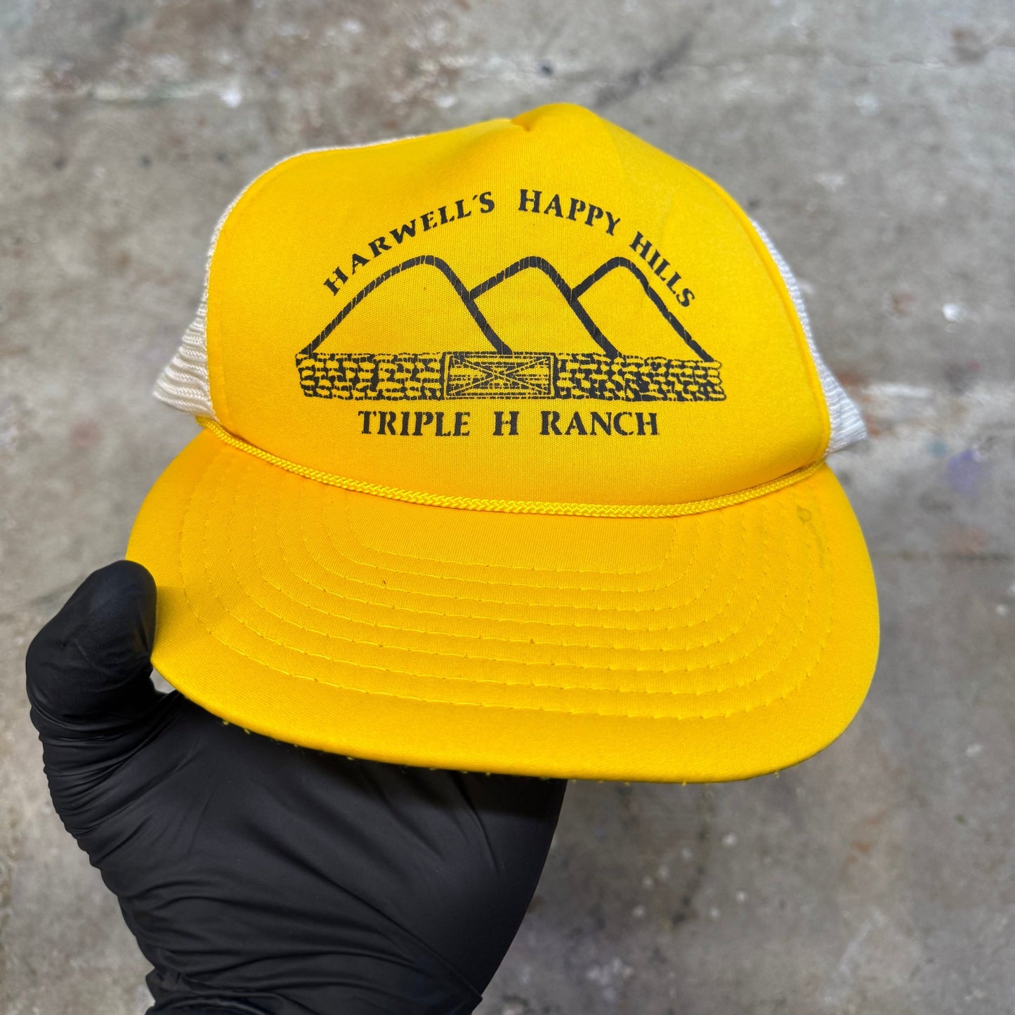 1990S "TRIPLE H RANCH" TRUCKER HAT