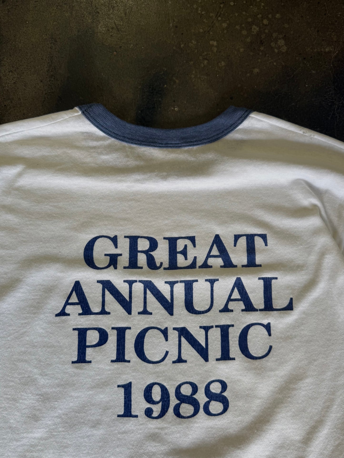 1980S "ODEN" RINGER TEE / LARGE