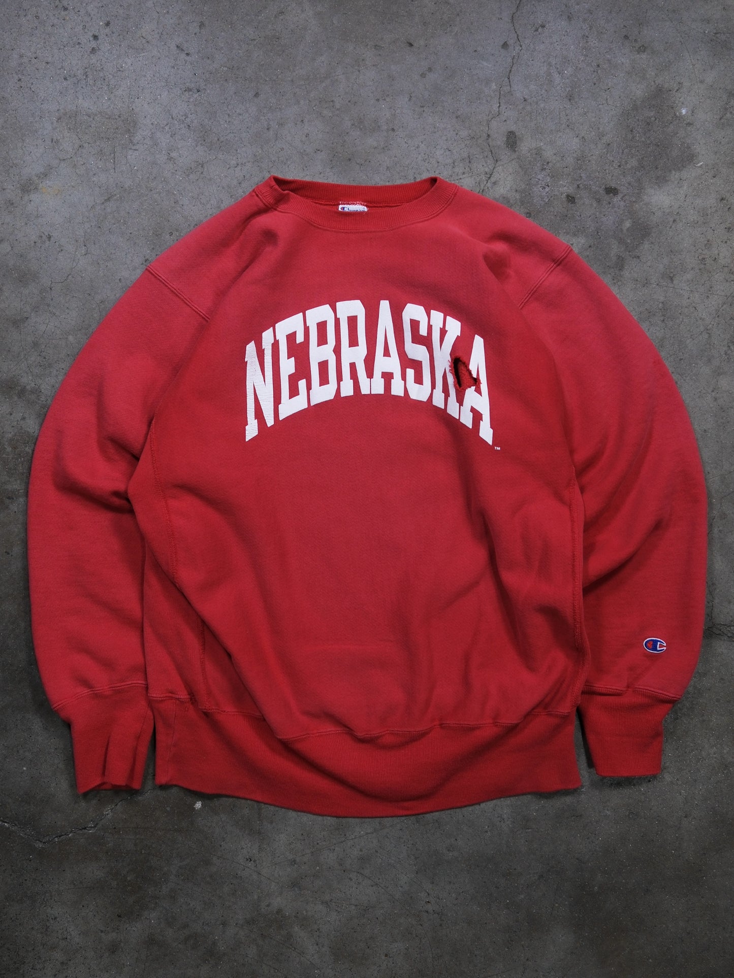 1990S CHAMPION REVERSE WEAVE 'NEBRASKA' SWEATSHIRT