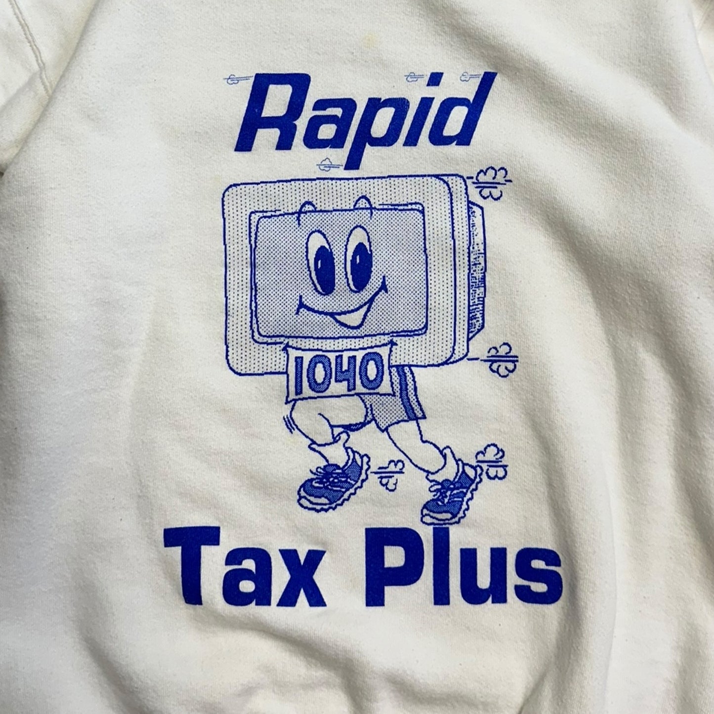 1990S "TAX PLUS" SWEATSHIRT / SMALL