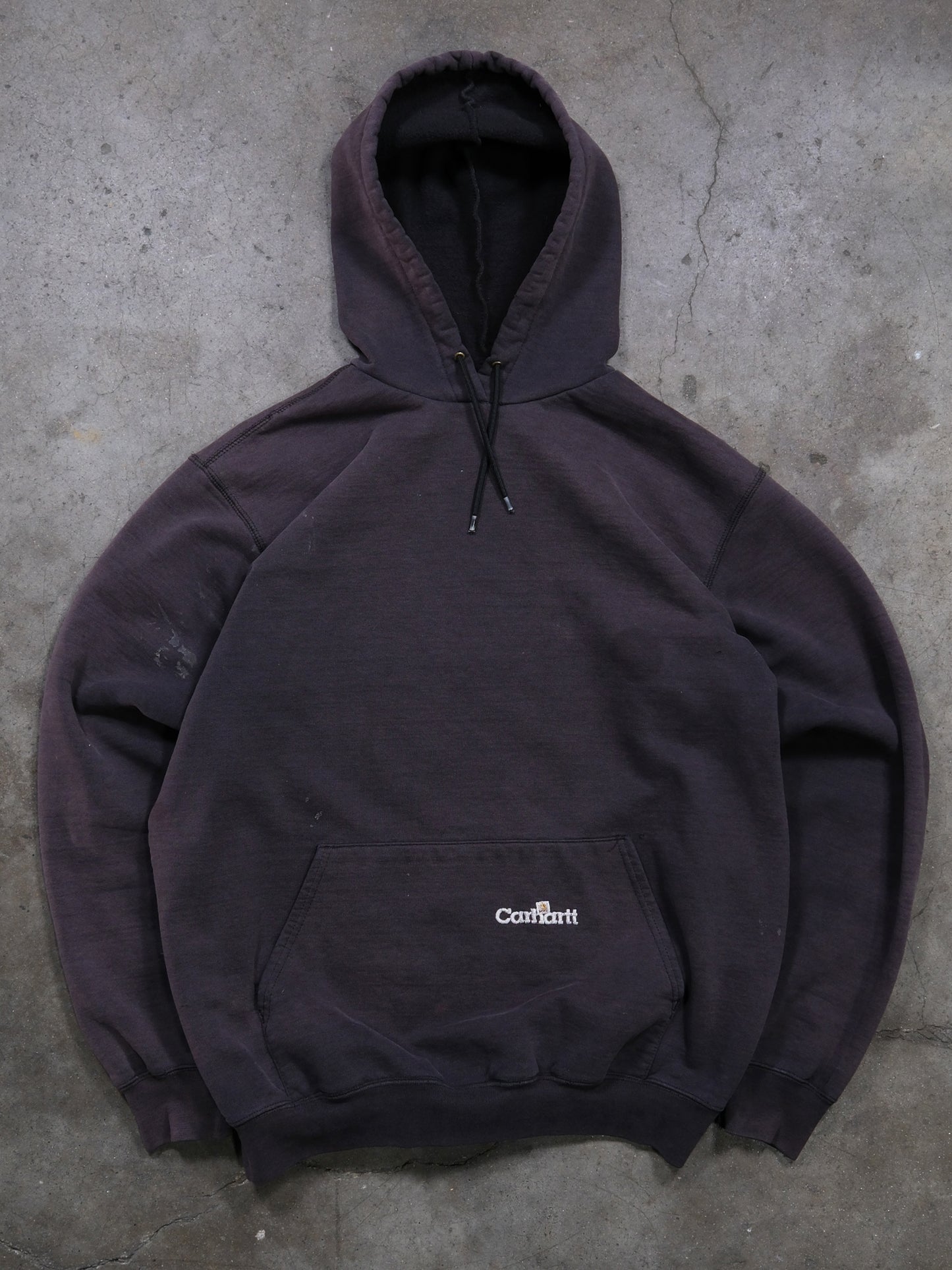 1990S BLACK CARHARTT HOODED SWEATSHIRT