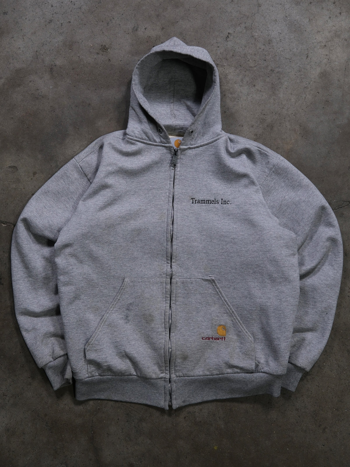 1990S CARHARTT THERMAL LINED ZIPUP SWEATSHIRT