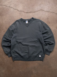 1990S DISTRESSED FOREST GREEN BLANK RUSSELL SWEATSHIRT