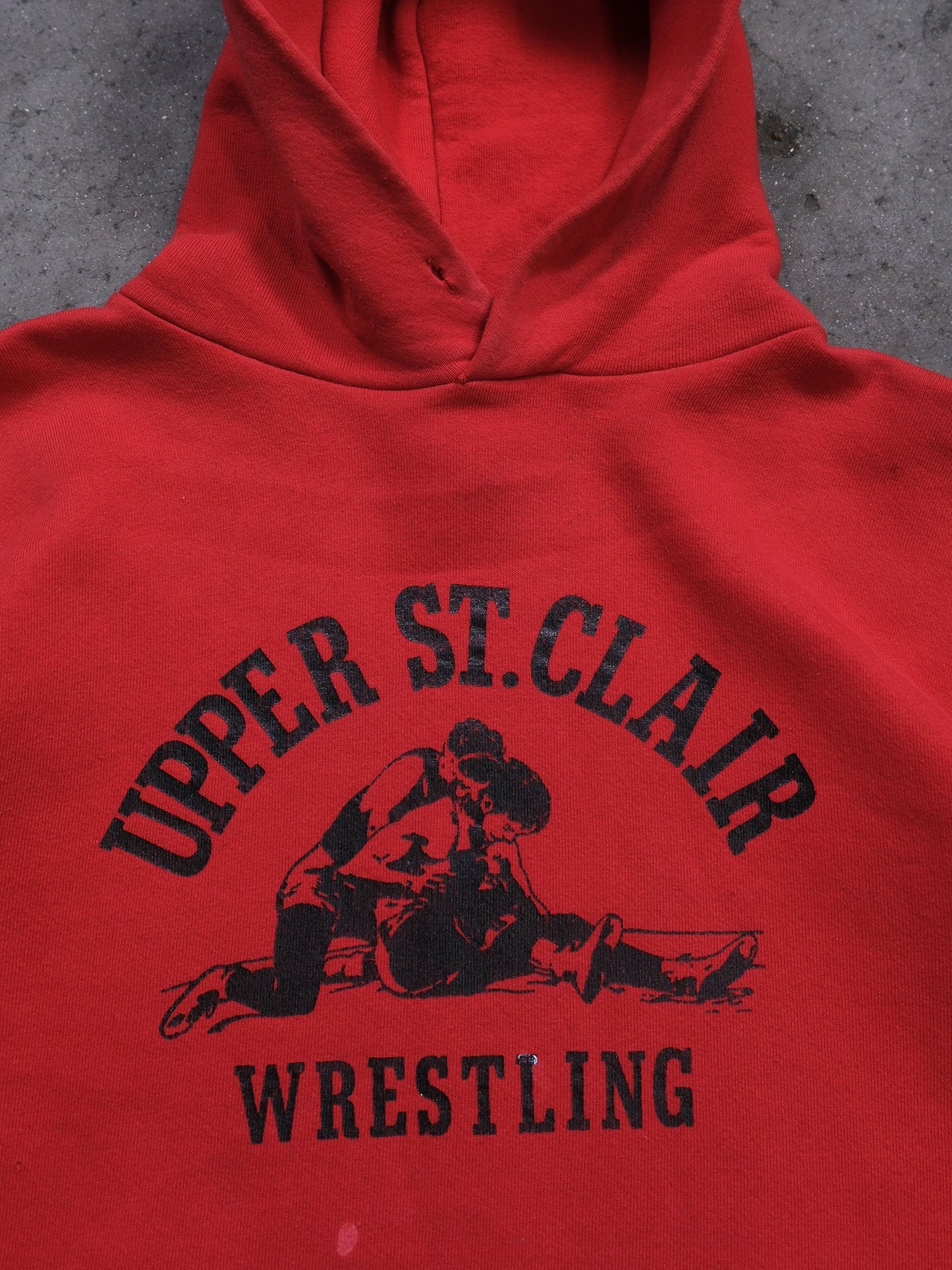 1980S RUSSELL 'UPPER ST.CLAIR' HOODED SWEATSHIRT