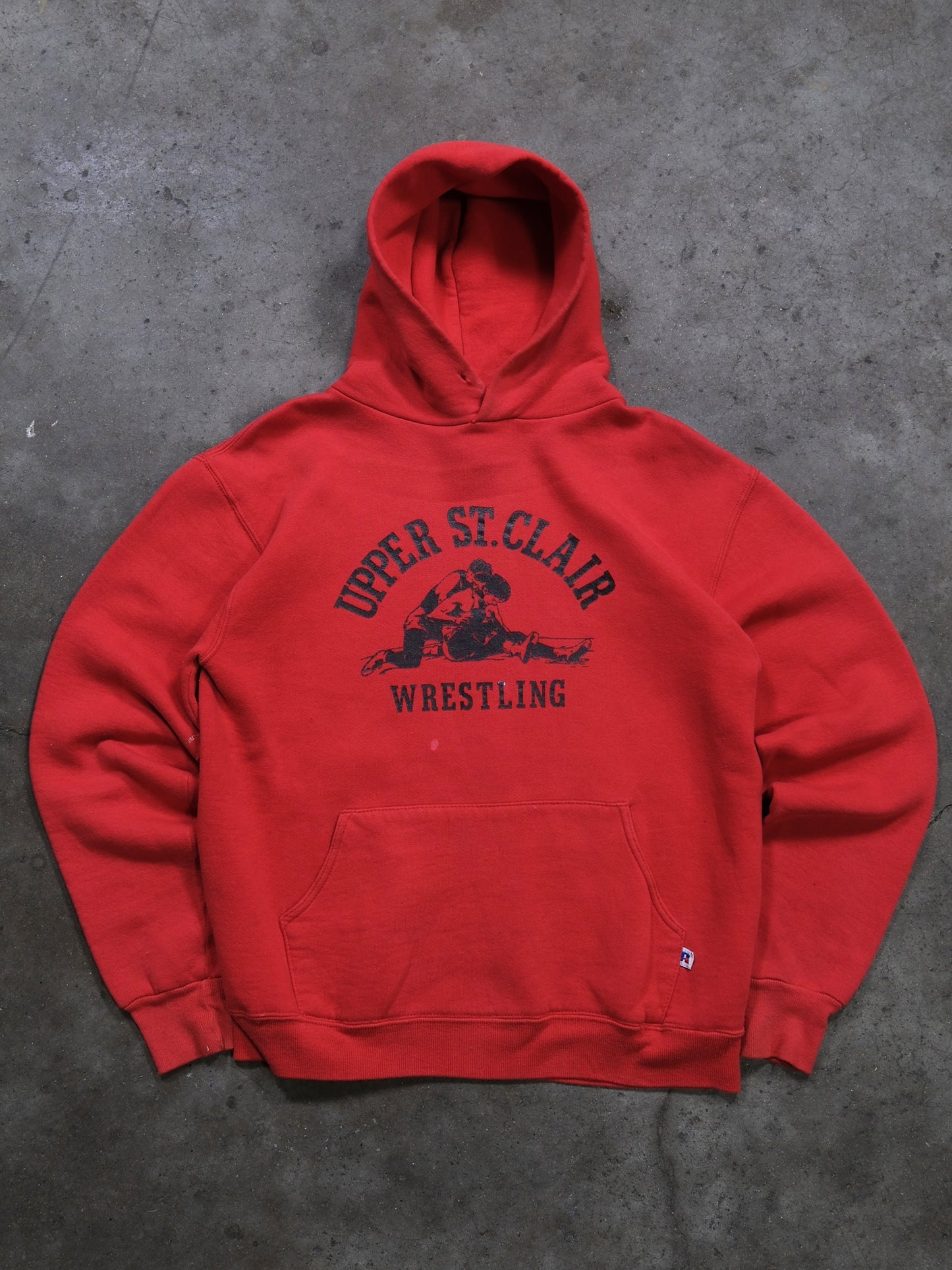 1980S RUSSELL 'UPPER ST.CLAIR' HOODED SWEATSHIRT